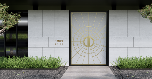 平房双开门定制：大空间入户的气场设计